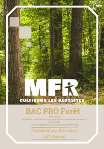 Couverture du catalogue de formation bac Pro Forêt 2024